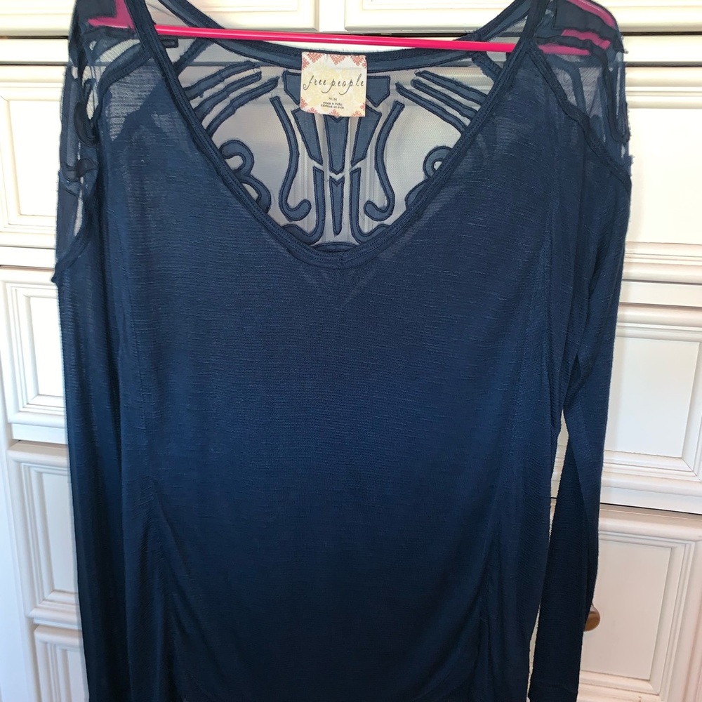 Free People Flowy Long Sleeve Top